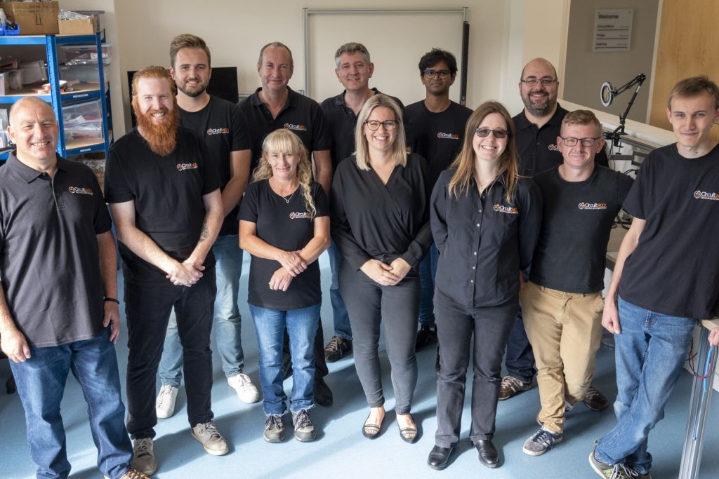 CircuitWorx team standing in a lab